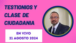 Te invitamos a  aprender en esta clase de la ciudadanía estadounidense del Jueves 21 AGOSTO 2024