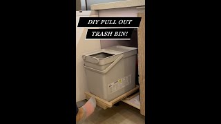 DIY PULL OUT Trash Bin (Ft. IKEA HÅLLBAR)