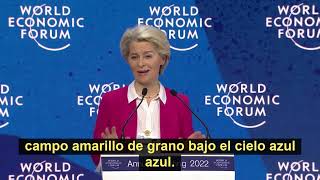 Ursula von der Leyen (Presidente UE) en #davos22 - Frases destacadas.