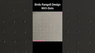 Birds Rangoli Design With Dots, Dots Rangoli, Kolam, Muggulu #rangoli #Shorts #design