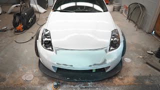 350Z Paint Prep - Tear Down and Dent Repair (EP 5) (4k)