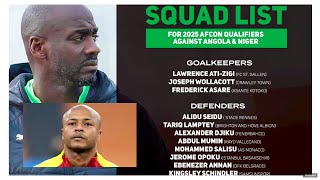 HARD ANALYSIS OF BLACK STARS SQUAD AS ANDRE AYEW IS DROPPED BY OTTO ADDO 4 TOUGH ANGOLA,NIGER GAMES