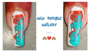 My first marble Nailart.....😍🙈 | Get Nailed !! | #ytshorts #shorts #short #ytshort