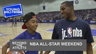 LaMarcus Aldridge & Miles Brown: Supporting Jr. NBA Event in Los Angeles!