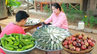 Cucumber crunchy pickle, Ocean fish Steam Tasty, Tapioca Pearl Rounded Cake - Cooking with Sros