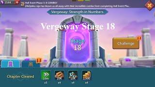 Lords mobile Vergeway Stage 18 | Vergeway Strength In Numbers Stage 18