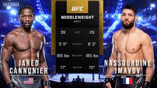 JARED CANNONIER VS NASSOURDINE IMAVOV FULL FIGHT UFC ON ESPN 57