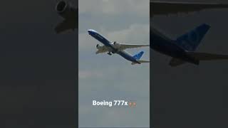 Despegue de un Boeing 777x, SIMPLEMENTE HERMOSO!!!!