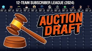 Fantasy Football Auction Draft 2024 (Subscriber League)