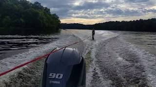 9 year old girl slalom ski first time