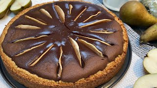 #TartPerfection Chocolate Pear Tart Recipe @SaltedCaramelOfficial