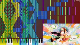 【Black MIDI】 xi - "FREEDOM DiVE↓" (Over 157,000 Notes) Black Score/Black Remix