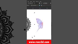 How to Mirror an object in CorelDRAW #shorts #rees3d #coreldraw #graphicdesign