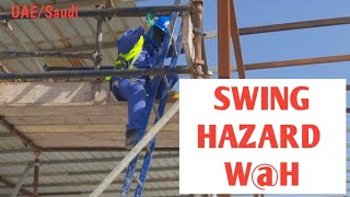 Swing Fall Hazards| Work at Height Hazards| safe point of lanyard anchorage