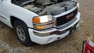 BN0479  2003 GMC SIERRA1500 4.8L LR4 ENGINE PULLOUT OKAUTOPARTSMS