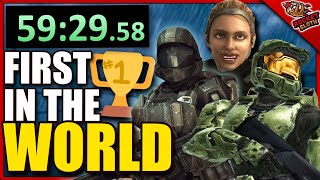 we tried getting as many halo world records as possible (speedruns)