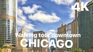 Chicago 4K Walking Tour Downtown City Of Chicago, Illinois