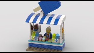 Chill Out with a Custom Lego Ice Cream Stand MOC