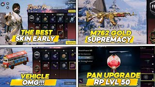 A5 ROYALE PASS  1 A 100 l Pan Upgrade l M762 SUPREME GOLD PUBG MOBILE