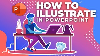 How to create FLAT ILLUSTRATION in 🔥 PowerPoint 🔥