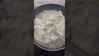 Broccoli white sauce pasta || white creamy pasta #food #trendingvideo