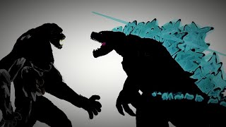 Godzilla vs Skar King: The Battle between 2 Primates