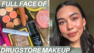 FULL FACE OF DRUGSTORE MAKEUP/SHOP MY STASH | Milani, Revlon, Lottie London & Wet N' Wild