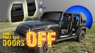 Jeep Wrangler JK | How to take the doors off (Fast Motion)