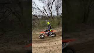 Motocross on the Ktm 65sx. Looking faster. #ktm #motocross #supercross #training #702 #metallica