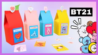 𝗖𝗔𝗝𝗜𝗧𝗔𝗦 𝗗𝗘 𝗟𝗘𝗖𝗛𝗘 𝗕𝗧𝟮𝟭 🔵  Paper Milk Boxes (Plantillas GRATIS!!)