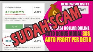 BARU RILIS 2022  --- REVIEW WEBSITE INVESTASI DOLLAR DAPATKAN MODAL GRATIS 30$