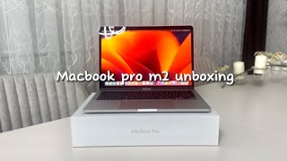 Unboxing MacBook Pro M2 (silver)☁️✨📦