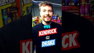 MrBeast prefers Kendrick over Drake #kendricklamar #rap #rapper #shortsfeed