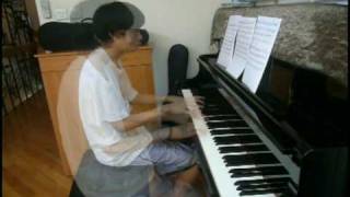 A short piece for piano duet (composed by me) played by me and me