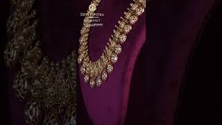 Bottu mala Style Kundan Long Haram II Devi Pavitra Gold & Diamonds