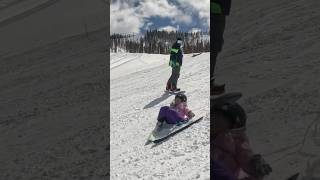 Baby falling #fail #snow #skiing #skincare #baby #babygirl #shorts #short #shortvideo #trending