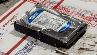 Smashing A Western Digital 250GB Caviar Blue Hard Drive