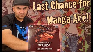 One Piece Paramount War Booster Box Opening! Last Try To Get Ace!