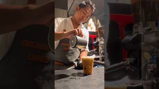 How to make Ice Aerocano, Filipino barista in Vienna, Austria