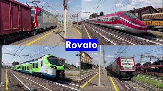 Treni passeggeri e merci velocissimi alla stazione di ROVATO!