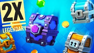 RAPID FIRE Clash Royal Chest Opening + 2X LEGENDARYs #Shorts