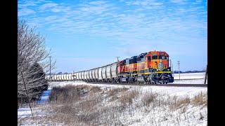 BNSF 1592 (H1 SD40-2) takes R-CHI476 Back to Rochelle Il on 2/3/21