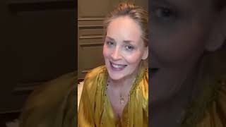 Sharon Stone in Instagram live