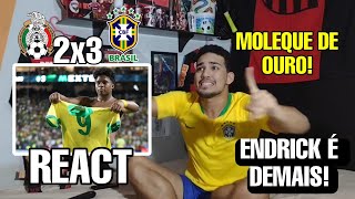 REACT MÉXICO 2 X 3 BRASIL | MELHORES MOMENTOS | AMISTOSO INTERNACIONAL REAÇÕES GOL DO ENDRICK