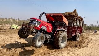 Mahindra Arjun 605 Di Tractor stuck due to driver's mistake!