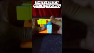 TWISTY RUBIK'S CUBE EDGE PARITY. #Shorts