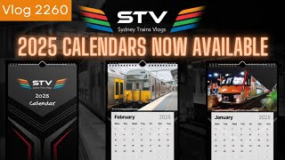 Sydney Trains Vlog 2260: 2025 Calendars Now Available