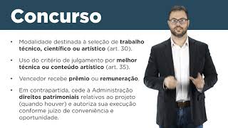 Aula 18 - licitação: diálogo competitivo e concurso como modalidades licitatórias