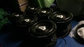 LIVE BREAKING IN THE NEW SUBS!!!! (Alphard Deaf Bonce DB-4 12s)