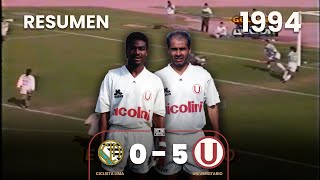 Universitario 5-0 Ciclista Lima | Año 1994 | Resumen | Goles de Dolmo, Balán, Dulanto y Nunes⚽🎞